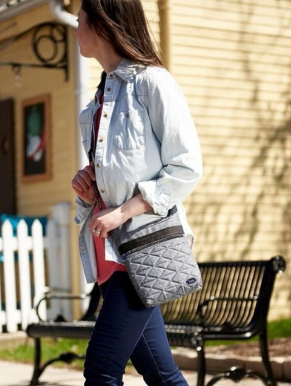 LUG- Skipper 2.0 Shoulder Pouch Crossbody Bag - 🩶🖤